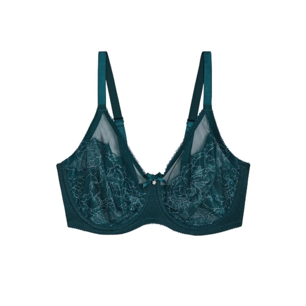 Wacoal NWT Retro Chic Full Figure Underwire Bra Ponderosa Pine 34DD